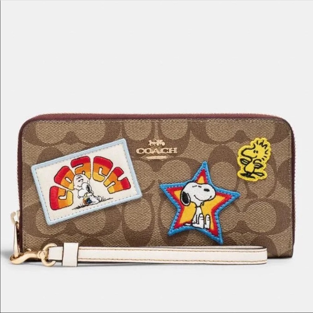 Coach X Peanuts Signature patches wallet